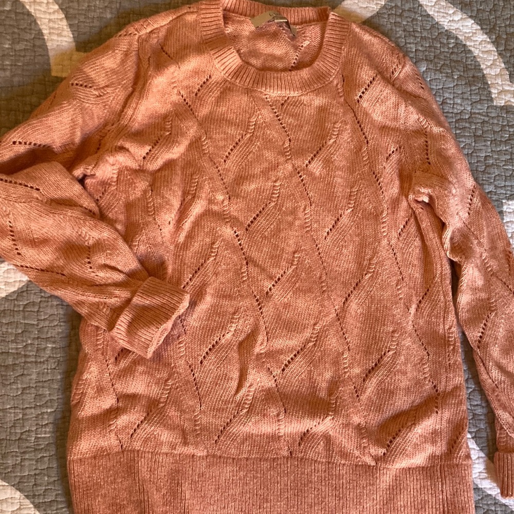 Loft Pink Sweater NWOT